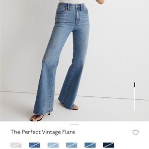 Madewell Perfect Vintage Flare Leg Jeans